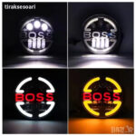 Boss 7” for Jeep Wrangler Headlight High Low Beam (Pair) dubaitr