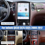 Infiniti QX50 2015-17 | EX25/35 2007-13 High/Low Android Stereo Tesla Style 4G 64G DUBAITR