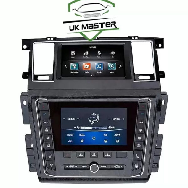 Car Stereo Screen for Nissan Patrol 2013-20 Android 2 part Basic Option support DUBAITR