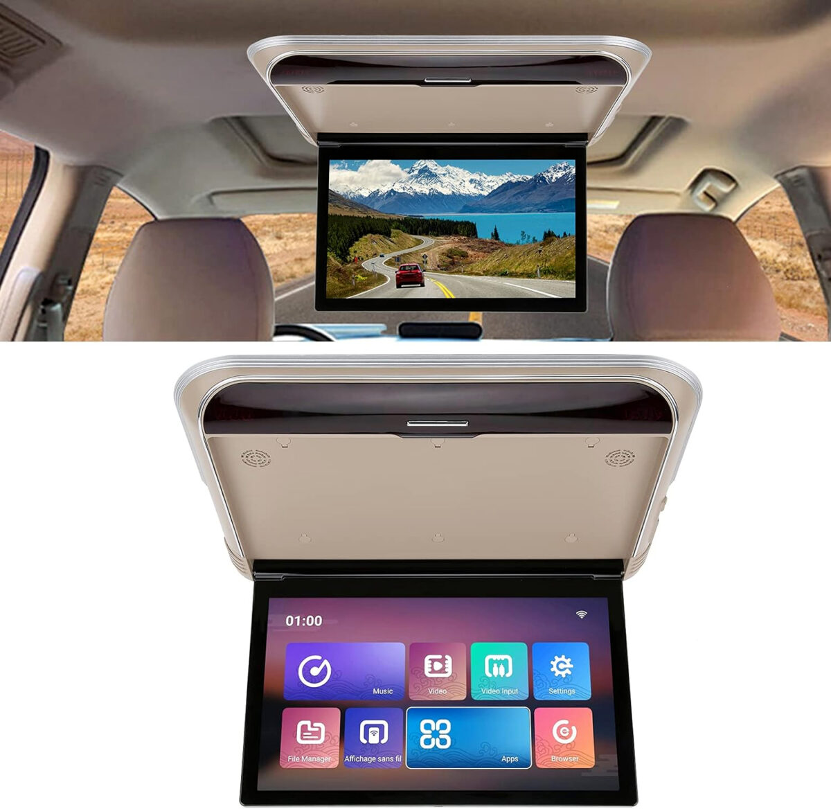 Roof DVD For car 13.3″ DUBAITR