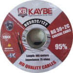 Kaybe 100M RG59 CCTV Coaxial + DC Cable dubaitr