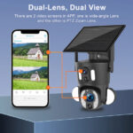 Solar PTZ Wireless Dual Lens 10X Zoom Camera 4G DUBAITR