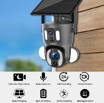 Solar PTZ Wireless Dual Lens 10X Zoom Camera 4G DUBAITR