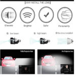 PRO 003 Projector Lens Universal Fit 5500k HID Headlight DUBAITR