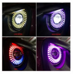 Halo Angel Eyes DRL Dual Beam Headlight For Jeep Wrangler, JP 7 Inch 50W RGB DUBAITR