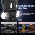 Solar Dual lens Camera wifi 4K DUBAITR
