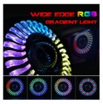 Halo Angel Eyes DRL Dual Beam Headlight For Jeep Wrangler, JP 7 Inch 50W RGB DUBAITR