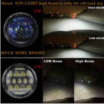 75W LED Headlight Jeep Wrangler 7 Inch LED Headlights, JK 07-16 DUBAITR