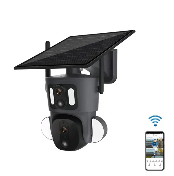 Solar Dual lens Camera wifi 4K DUBAITR