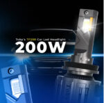 TF200 2 Pieces Car LED Headlight Original 200W DUBAITR