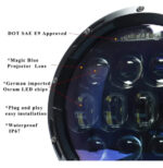 75W LED Headlight Jeep Wrangler 7 Inch LED Headlights, JK 07-16 DUBAITR