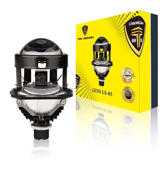 Tobys Lens LS-03 2.5 Inch Bi LED Projector 84watts/Pair Power With 6000K Color Temperature Car Headlight DUBAITR