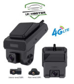 Ukmaster 4G Dash Camera H20 3 Lens (Front, Rear, Inside) Live view DUBAITR