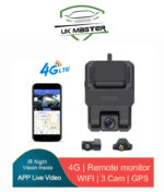 Ukmaster 4G Dash Camera H20 3 Lens (Front, Rear, Inside) Live view DUBAITR