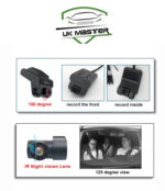 Ukmaster 4G Dash Camera H20 3 Lens (Front, Rear, Inside) Live view DUBAITR