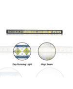 42 Inches/108cm 200W Light Bar High Low DRL Beam For Jeep Wrangler, Aluminum Housing Material With IP67 Waterproof Resistance DUBAITR