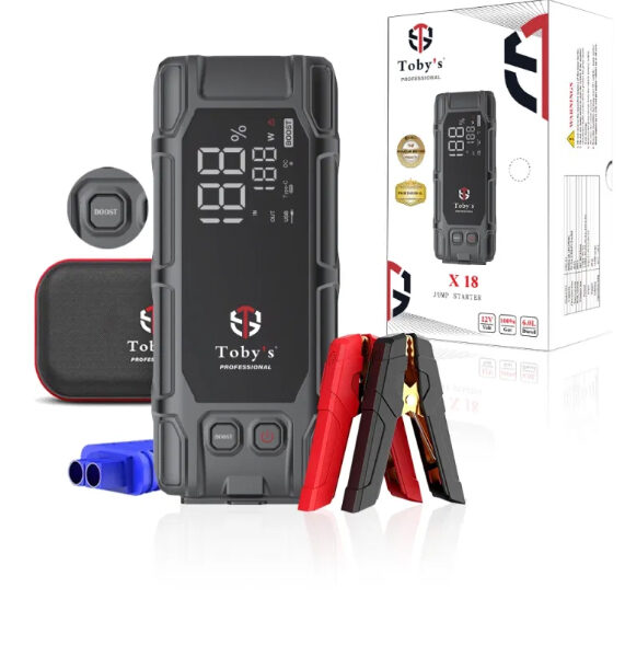 X18 Jump Starter With Compressor For Cars 16000mAh And 59.2WH Best Power Bank For Electronic Devices DUBAITR