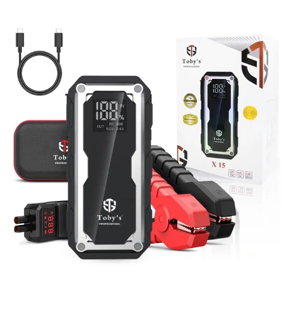 X15 Jump Starter For Cars 16000mAh And 59.2WH Power Bank For Electronic Devices DUBAITR