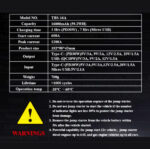 X16 Multifunction Portable Car Jump Starter Power Bank 16000mah 12v Emergency Charger DUBAITR