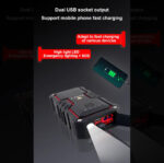X16 Multifunction Portable Car Jump Starter Power Bank 16000mah 12v Emergency Charger DUBAITR