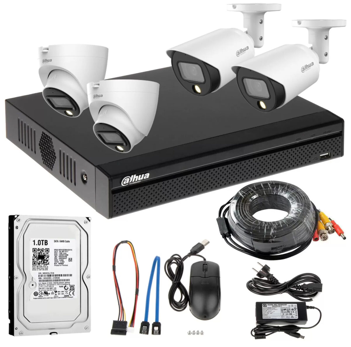 Dahua 4ch 4mp Full Color Kit DUBAITR