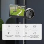 EZVIZ HP4 Wirefree Peephole Door Viewer Camera with Built in Doorbell DUBAITR